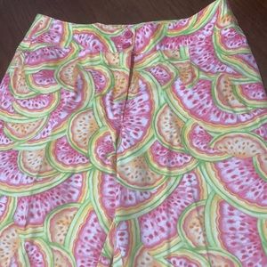 Talbots bright citrus capris cropped pants 6 petite